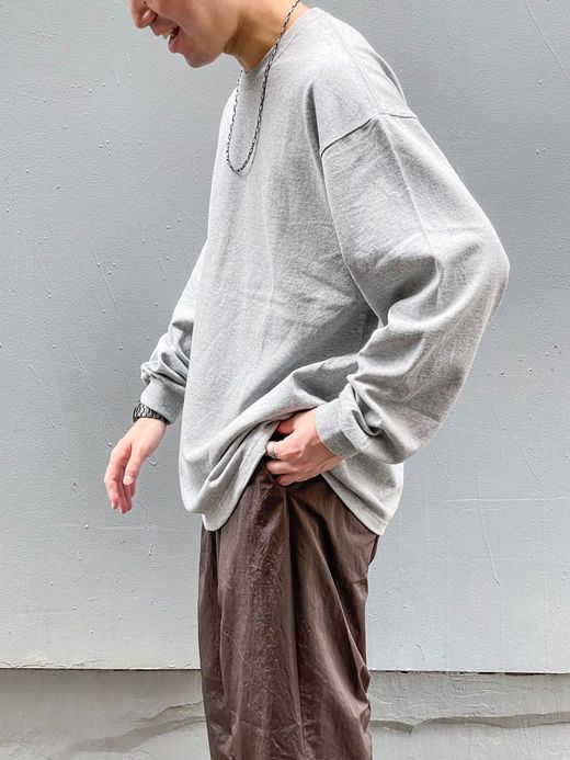 S.F.C SFCSS21CSO02 / BASIC L/S TEE / GREY