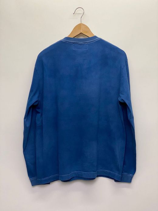 ANACHRONORM AN112-IND / INDIGO EMBROID L/S T-S / Lt.INDIGO