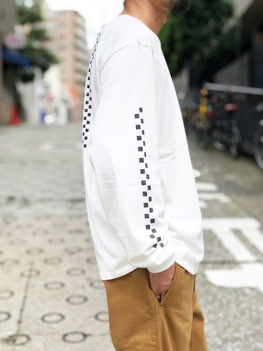 ROARK REVIVAL RLTJ553 / "WRENCHED" L/S TEE / WHITE