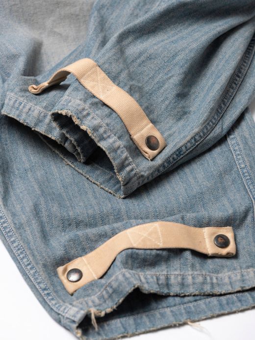 ANACHRONORM AN118-W / DECK OVER PANTS / INDIGO AGING WASH