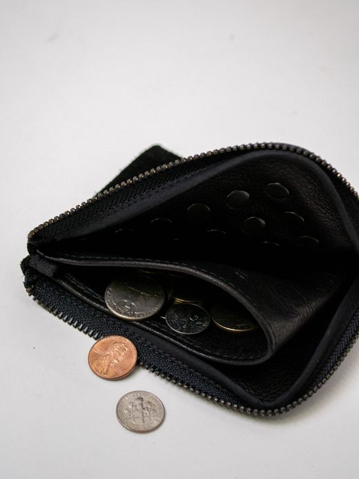 THE UNION TCL00083 / STUDS HALF WALLET / BLACK