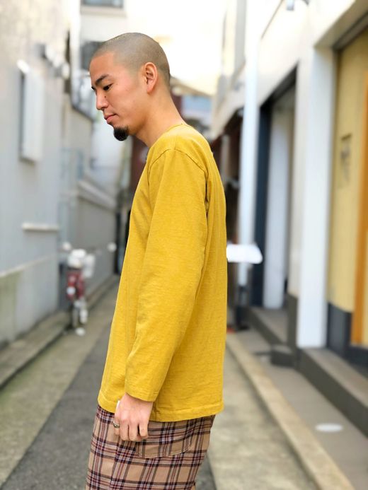 fulton OWN WAY L/S TEE / OLD YELLOW