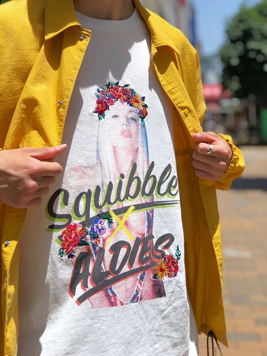 ALDIES ALDIES×Squibble T / white