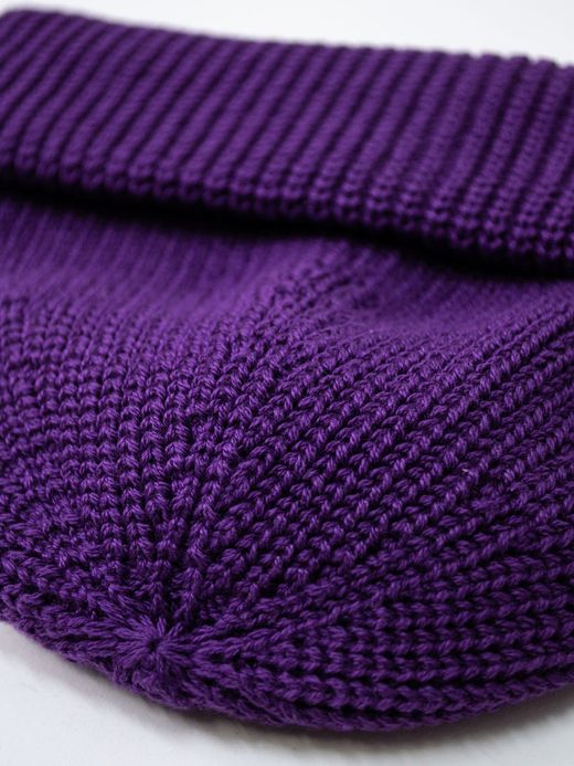 THE UNION TCH00116 / THE ROUGH KNIT CAP / PURPLE