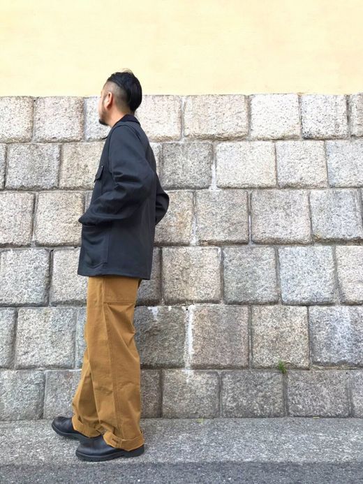 ANACHRONORM Twill Rail Road Jacket / black