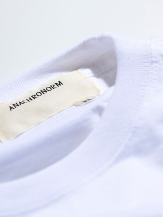 ANACHRONORM AN112 / EMBROID L/S T-S / WHITE