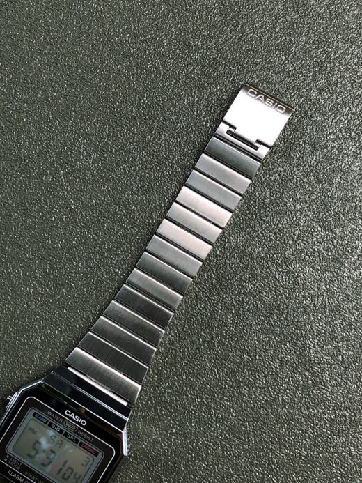 CASIO A700W-1A / SKIN DIGITAL METAL / SILVER