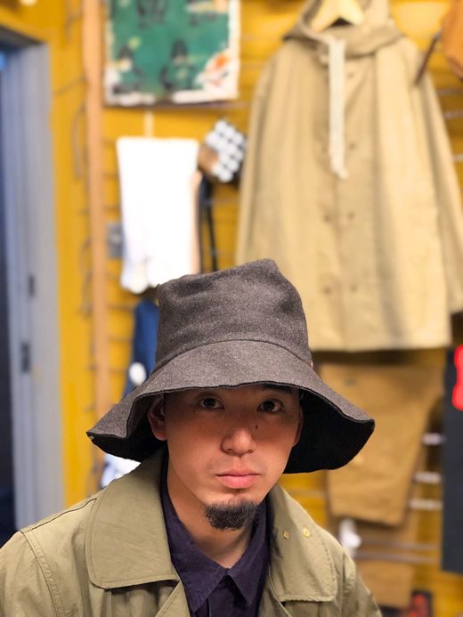 ANACHRONORM ANDC-046 / BIG MELTON HAT / BROWN