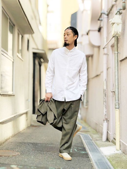 ANACHRONORM NM-SH03R / STANDARD OX B.D SHIRT / WHITE