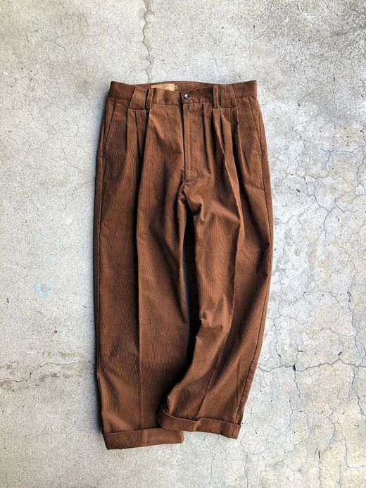 VOO VOO-955 / CORD SLACKS THICK / BROWN