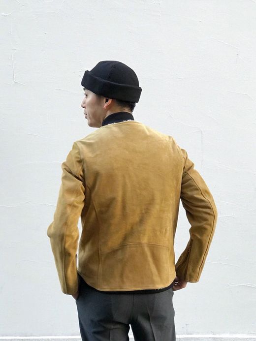 ANACHRONORM ANA234 / SUEDE BOA RIDERS JACKET / CAMEL