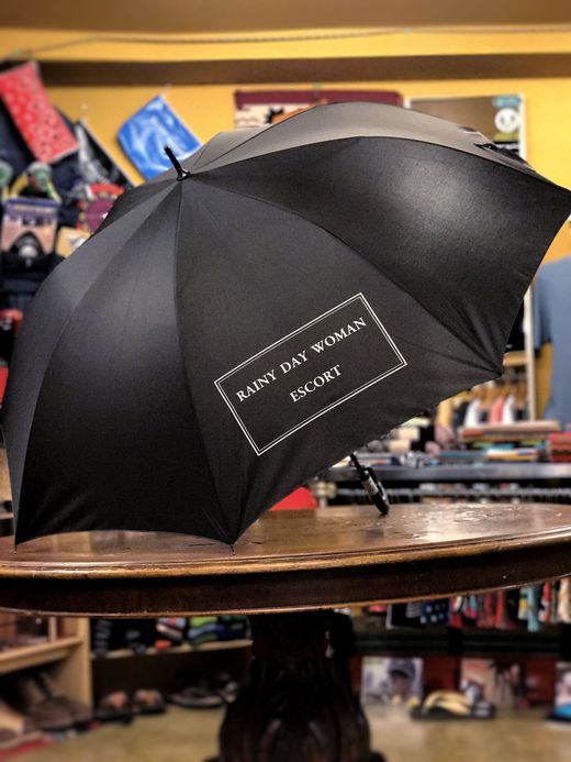 LOOKER Rainy Day Woman Escort Umbrella / black/white