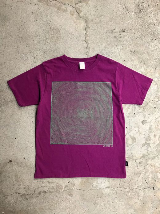 fulton ONE LINE SWIRL TEE / STRANGE PURPLE