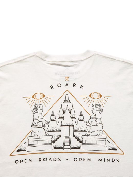 ROARK REVIVAL RLTJ602 / "OPEN ROADS" L/S TEE / WHITE