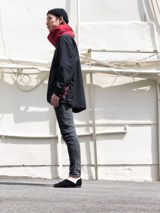 VOO Joke Hoodle / black×red