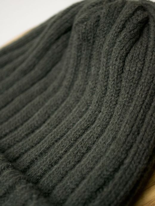 remilla R203433 / リブニット帽 / オリーブグレイ