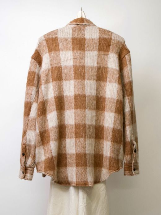  MP-20AW006 / BERKELEY OVER SHIRTS (SHAGGY CHECK) / CAMEL