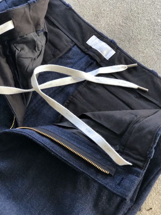 e.sen esenfw19p06 / THOMAS / NAVY WOOL