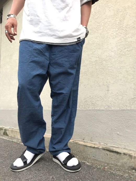 ANACHRONORM Chambray Easy Pants / DK.indigo