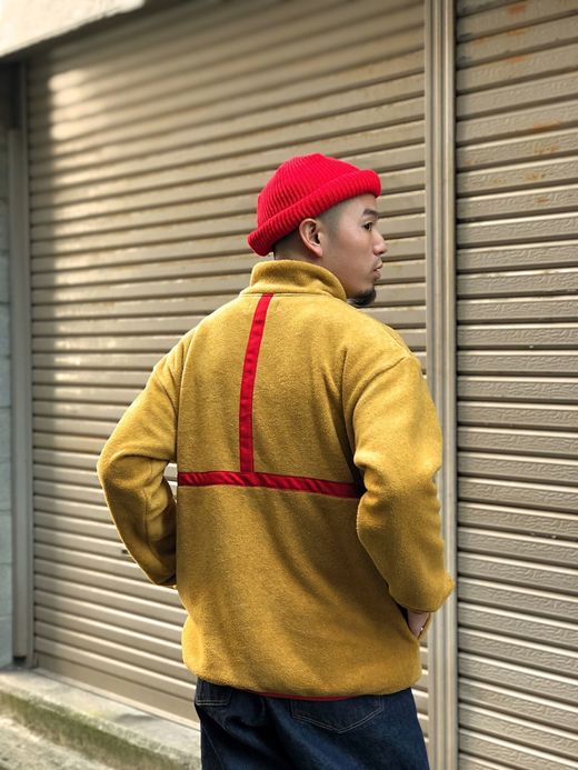VOO VOO-886 / FLEECE PULL JKT / MUSTARD