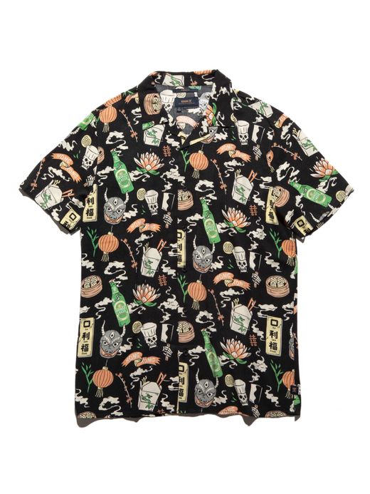 ROARK REVIVAL RW424 / NOODLE SHOP WOVEN / BLACK