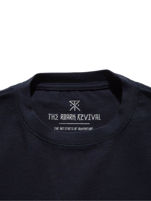 ROARK REVIVAL RTJHW601 / "HIEROGLYPH" 9.3oz H/W TEE / NAVY