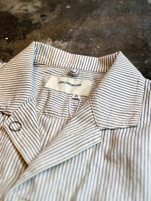 ANACHRONORM AN029 / S/S COVERALL SHIRT / WHITE