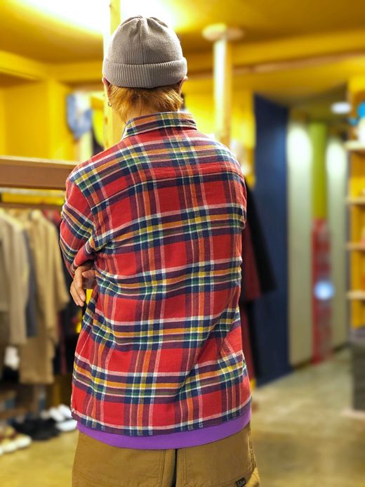 fulton GOWANUS JKT(FLANNEL CHECK) / RED