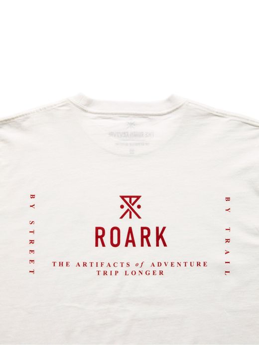 ROARK REVIVAL RLTJ600 / "SEEK&EXPLORE" L/S TEE / WHITE