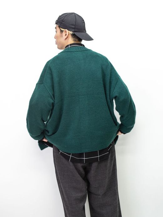 VOO VOO-1062 / FAT RIB CARDIGAN / Green