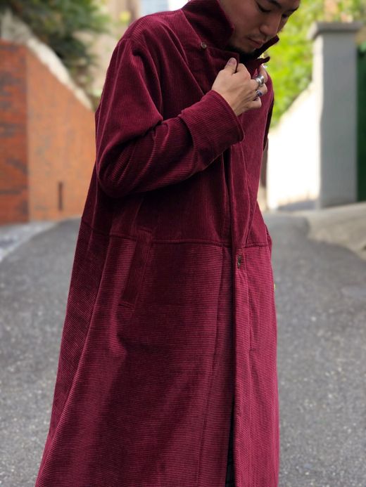 VOO VOO-867 / CORDUROY SHI-FU COAT / WINE