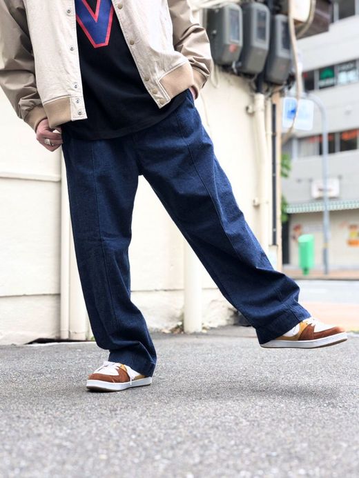 NECESSARY or UNNECESSARY 90011515 / PIN TUCK 'DENIM' / INDIGO