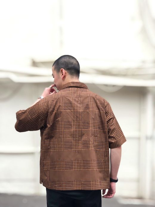 VOO VOO-919 / RELAX SUMMER SHIRTS / CAMEL GLENPLAID