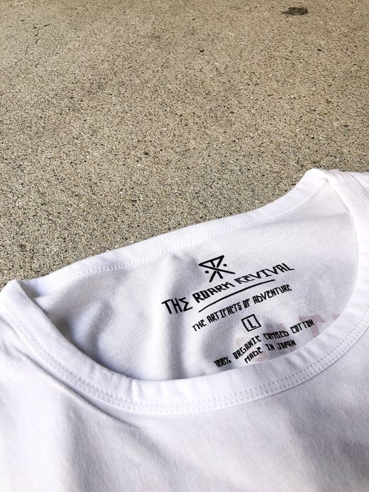 ROARK REVIVAL RTJ521 / "RUMOR KING" TEE / WHITE