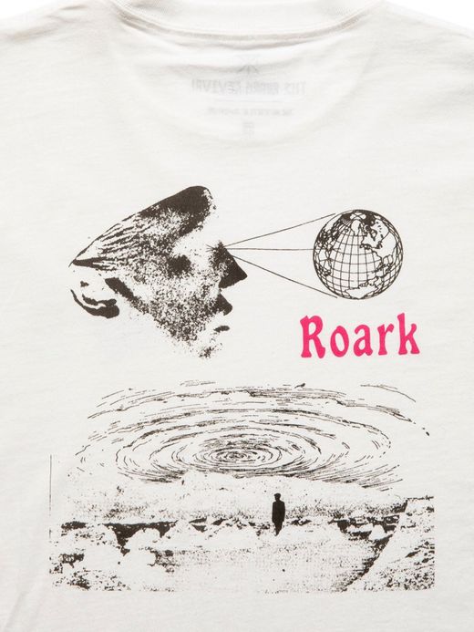ROARK REVIVAL RLTJ601 / "WORDLY VIEW" L/S TEE / WHITE