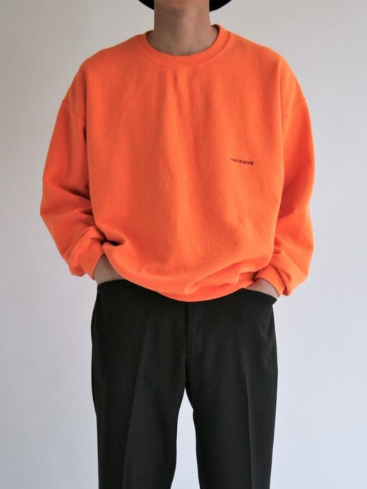 ANACHRONORM NM-SW04 / 50/50 NAPPING CREW SWEAT / ORANGE