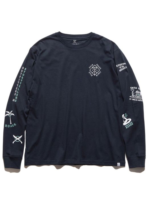 ROARK REVIVAL RLTJ604 / "WILDLIFE" L/S TEE / NAVY