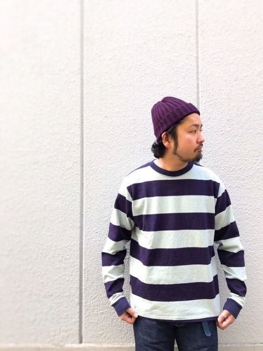 NECESSARY or UNNECESSARY Rugby L/S / navy-border