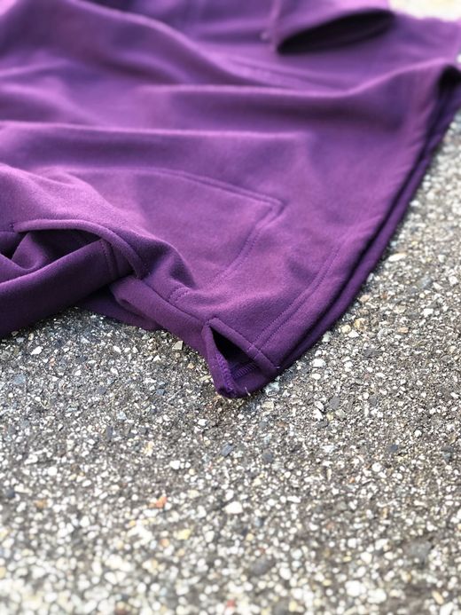 fulton SPN001 / "HIGH LINE" BOMBER HEAT HOODIE / PURPLE
