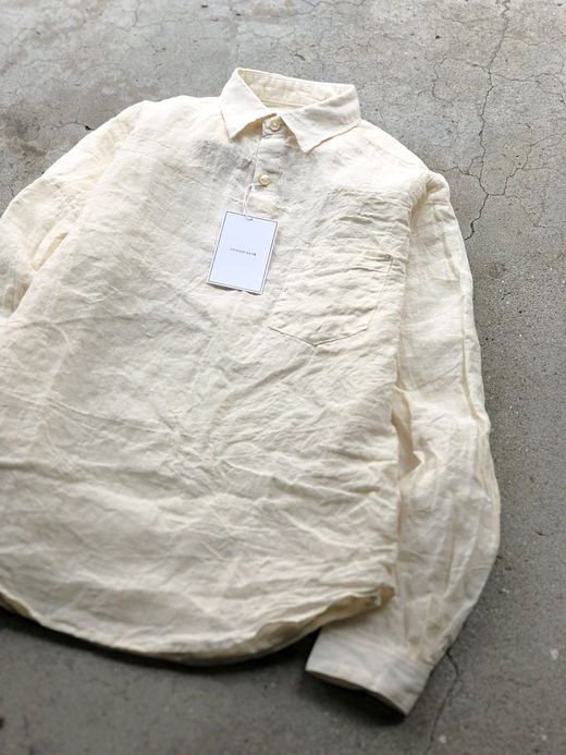 Spinner Bait 302LG / グランジウォッシュリネンラモスシャツ / ホワイト