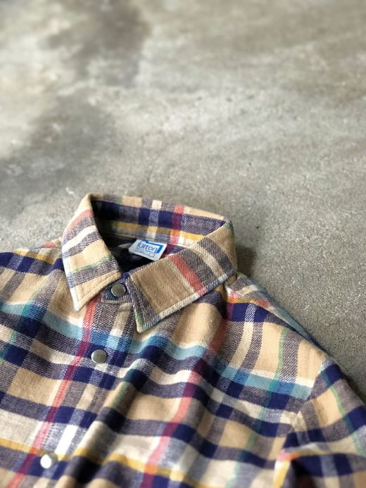 fulton GOWANUS JKT(FLANNEL CHECK) / BEIGE