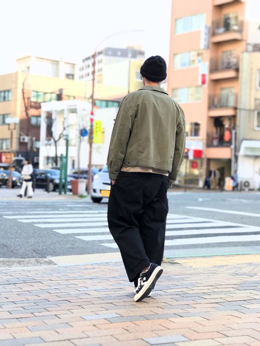 ANACHRONORM AN048-STCL / STENCIL CL FLIGHT JACKET / OLIVE