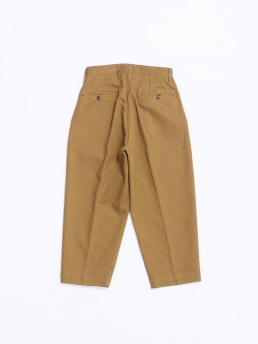 ANACHRONORM AN040 / TUCK  WIDE PANTS / BEIGE