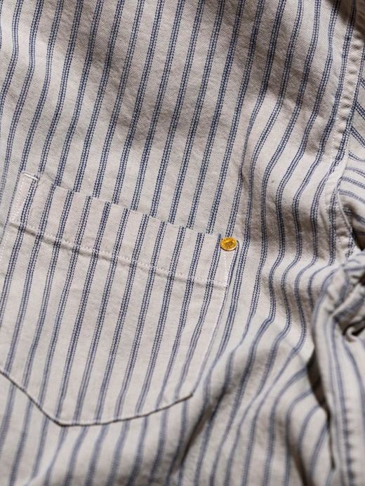 ANACHRONORM AN098 / COVERALL SHIRT Ⅱ / HICKORY STRIPE