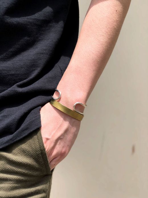 fulton OWN WAY BANGLE / SILVER×BRASS
