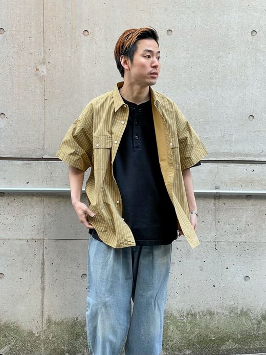 S.F.C SFCSS21CSCO3 / HENRY NECK S/S TEE / BLACK