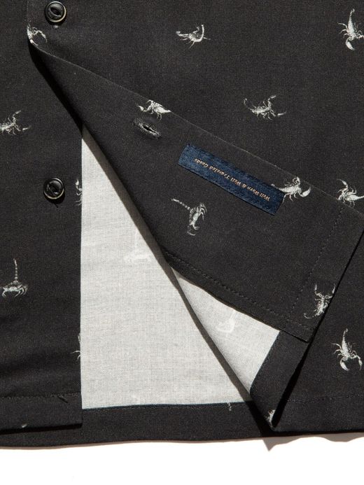 ROARK REVIVAL RWJ700 / SCORPION S/S WOVEN - COMFORT FIT / BLACK