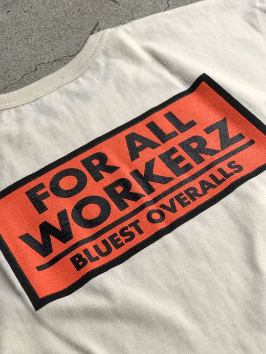 THE UNION TBO0007-2 / FOR ALL WORKERZ TEE / OFF WHITE