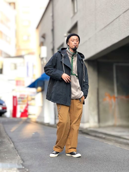 VOO VOO-886 / FLEECE PULL JKT / 杢BEIGE