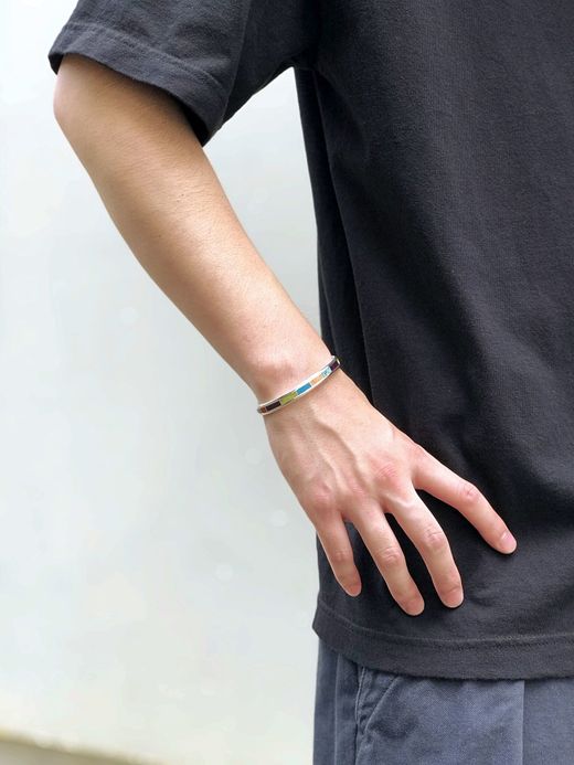 Indian Jewelry LARRY LORETTO INLAY BANGLE / TYPE J